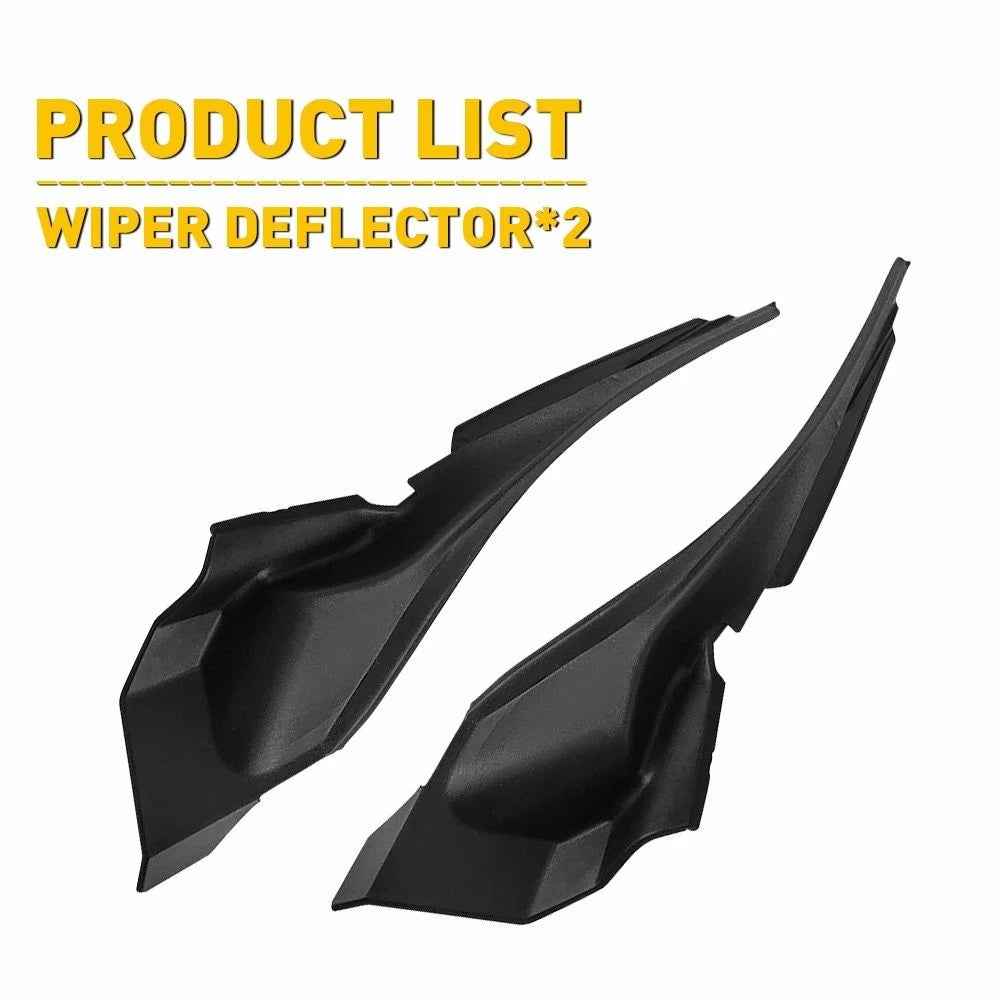 Windshield Wiper Cowl Extension Trim Black for Toyota Sequoia Tundra (2008–2013)