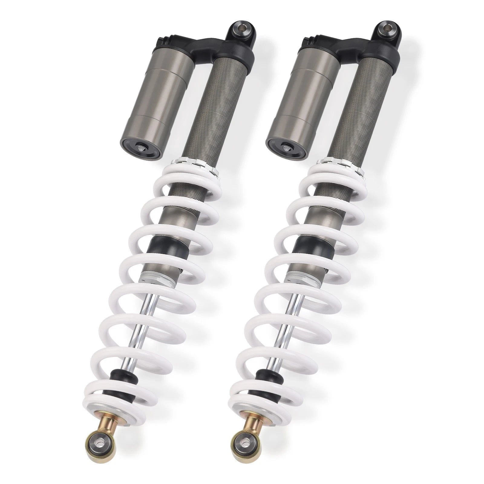 White Rear Left & Right Shock Coilover 7043419 for Polaris RZR S 800 (2009–2012)