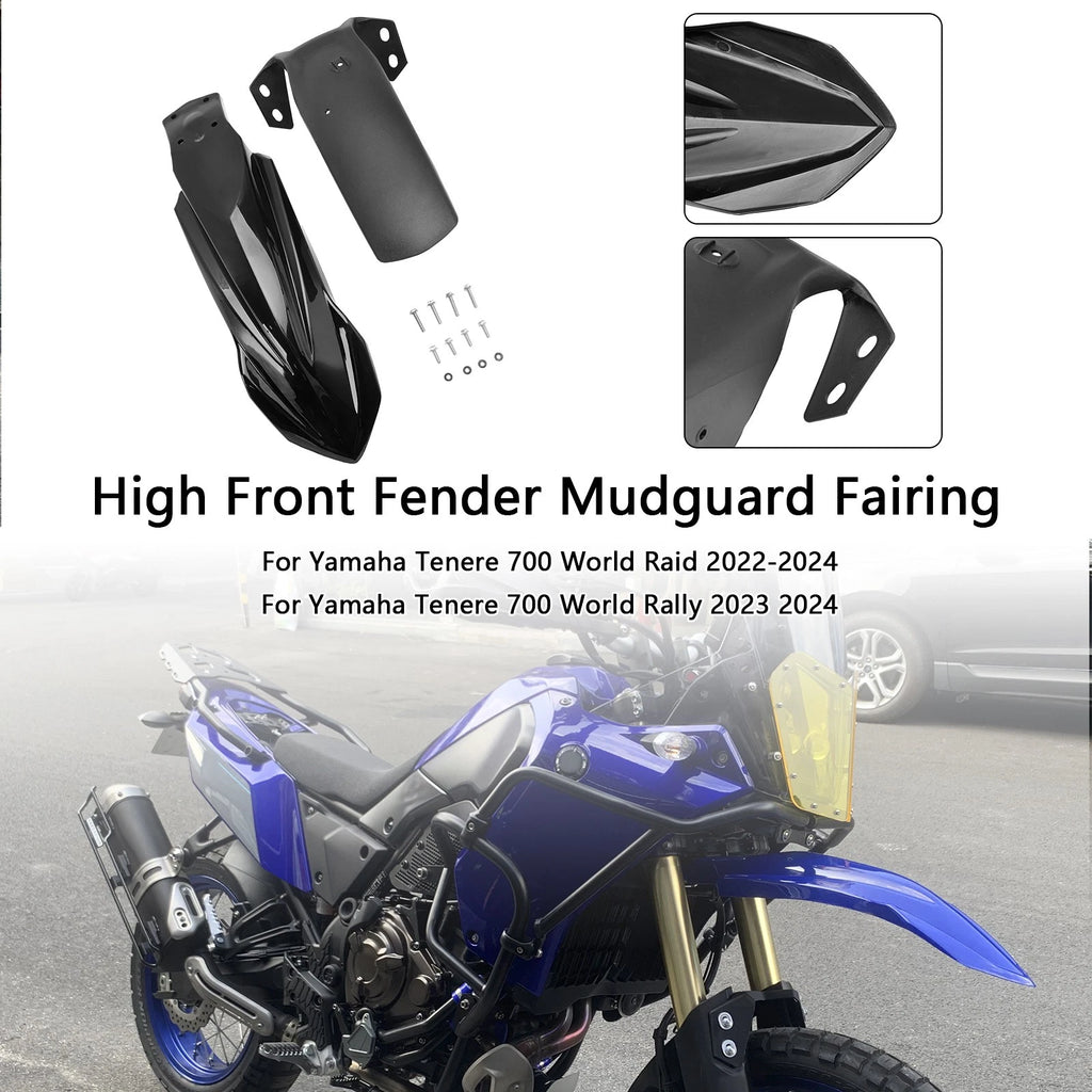 Front Fender Mudguard Fairing for Yamaha Tenere 700 (2019–2024) Black