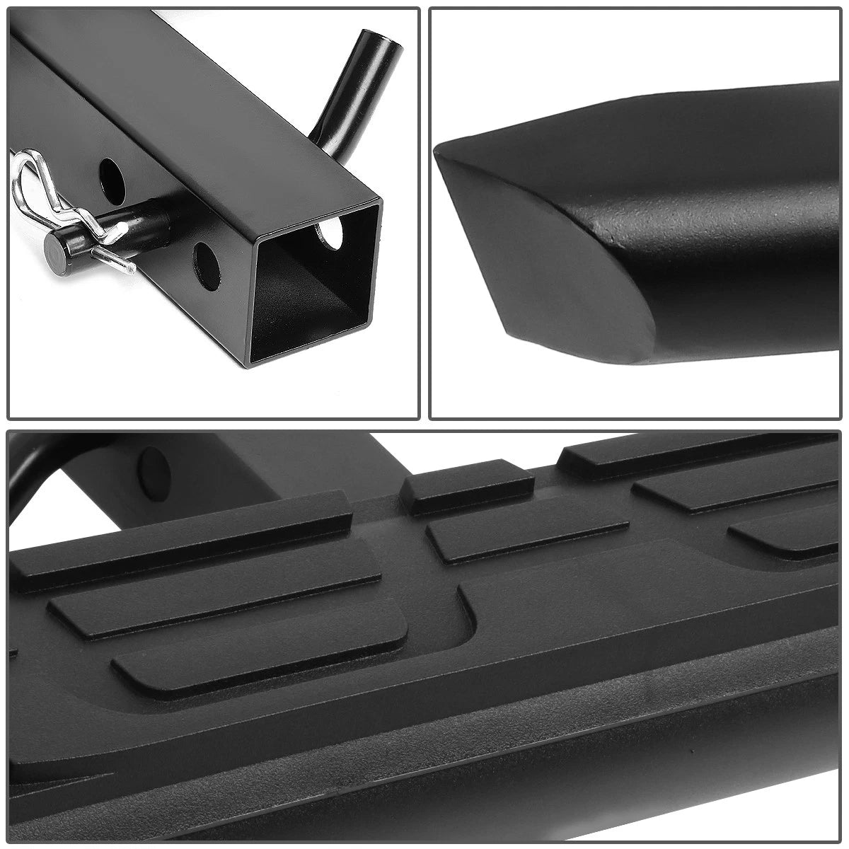 Heavy Duty Aluminum Tow Hitch Step Bar for Truck Bed (2" Receiver)