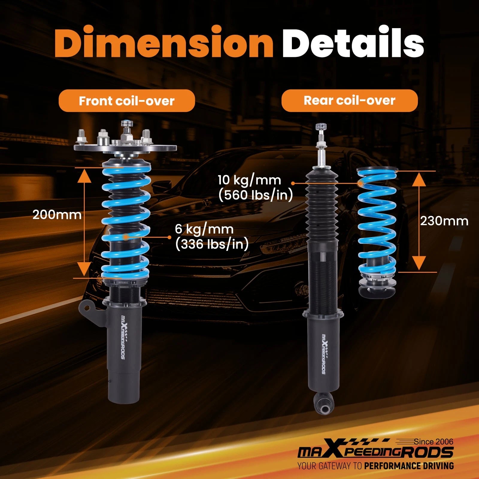Coilover Suspension for BMW F32 F33 F36 (2013–2020)