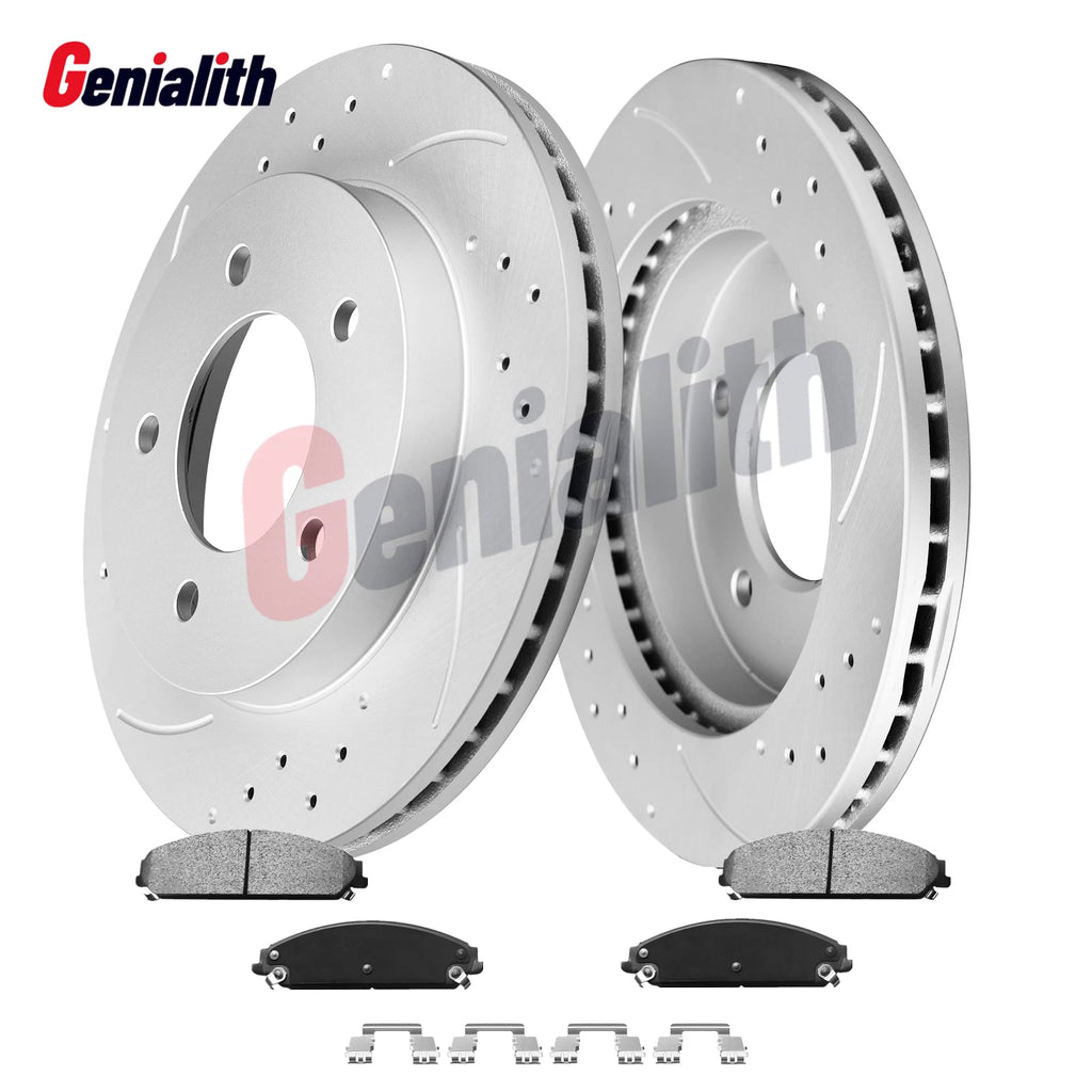 Front Drilled Brake Rotors & Ceramic Pads for Dodge Charger (2006–2023)
