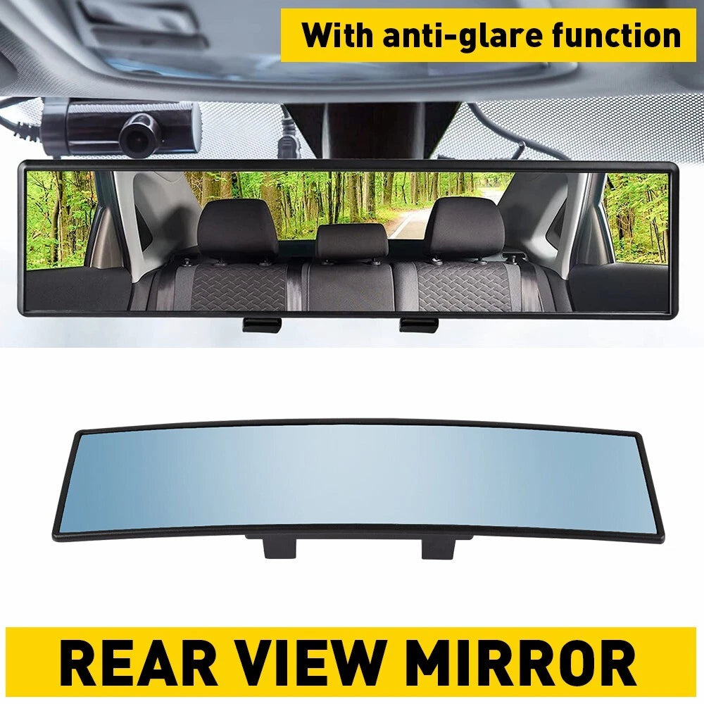 Wide Convex Clip-On Rear View Mirror for Universal Vehicles (Universal)