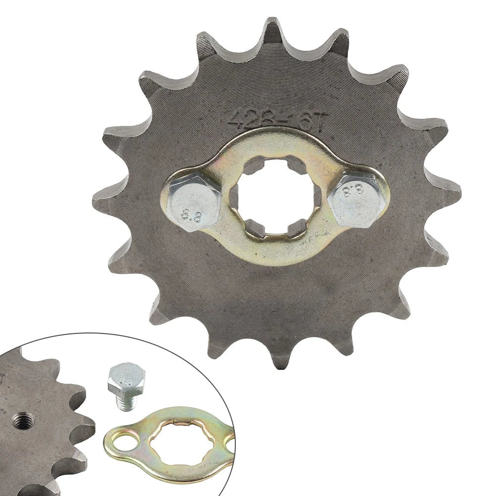 16T Front Sprocket for 110CC 125CC ATV Pit Dirt Quad Bike (428 Chain, 17mm)