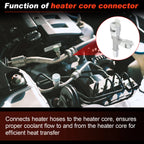HVAC Metal Heater Hose Connector for Chevrolet GMC Cadillac (800-413HP)