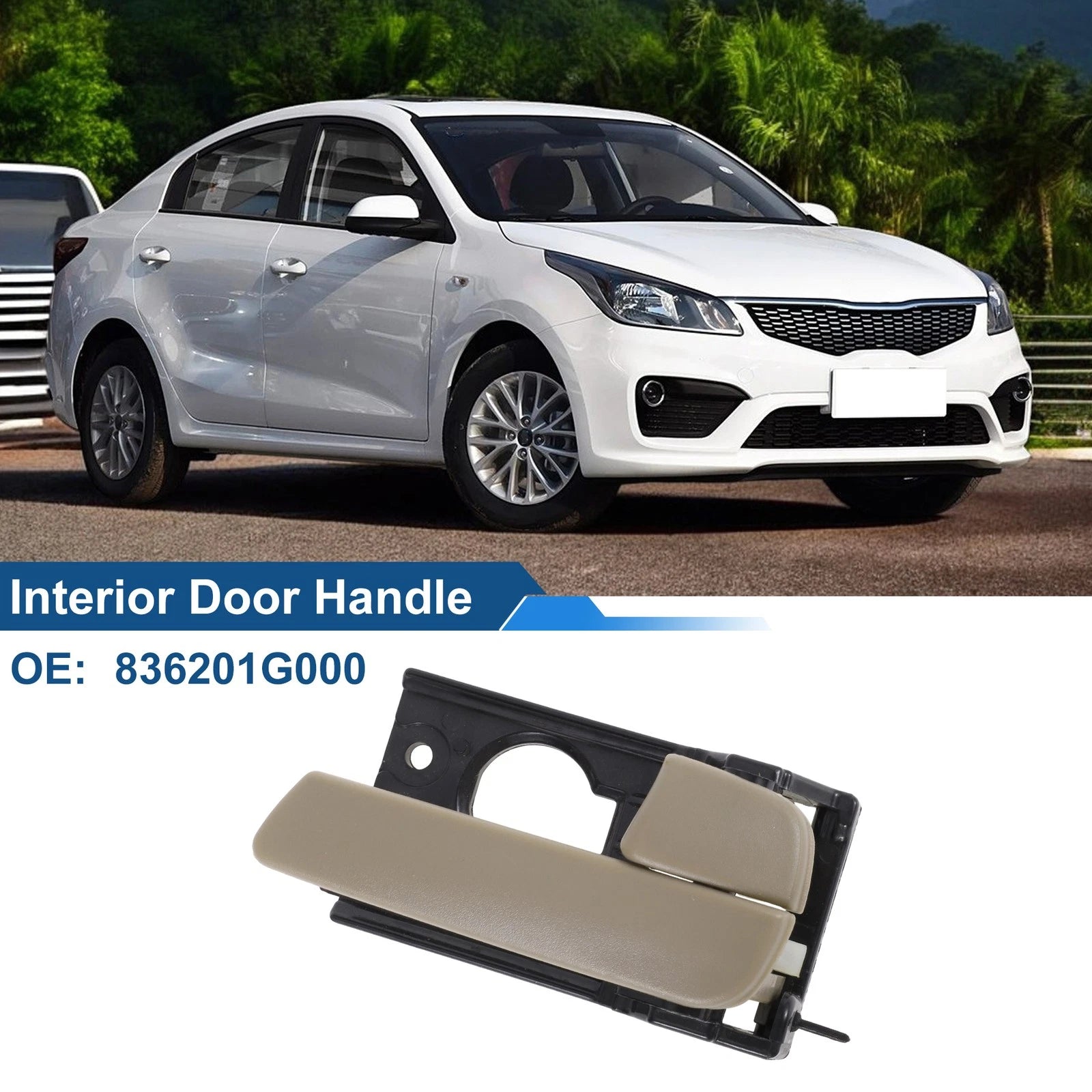 Interior Door Handle for Kia Rio (2007–2011) No. 836201G000 Beige Black