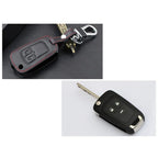 With Buckle Key Case 2-Button Remote Leather Alloy for Corsa D Zafira(2006–14)