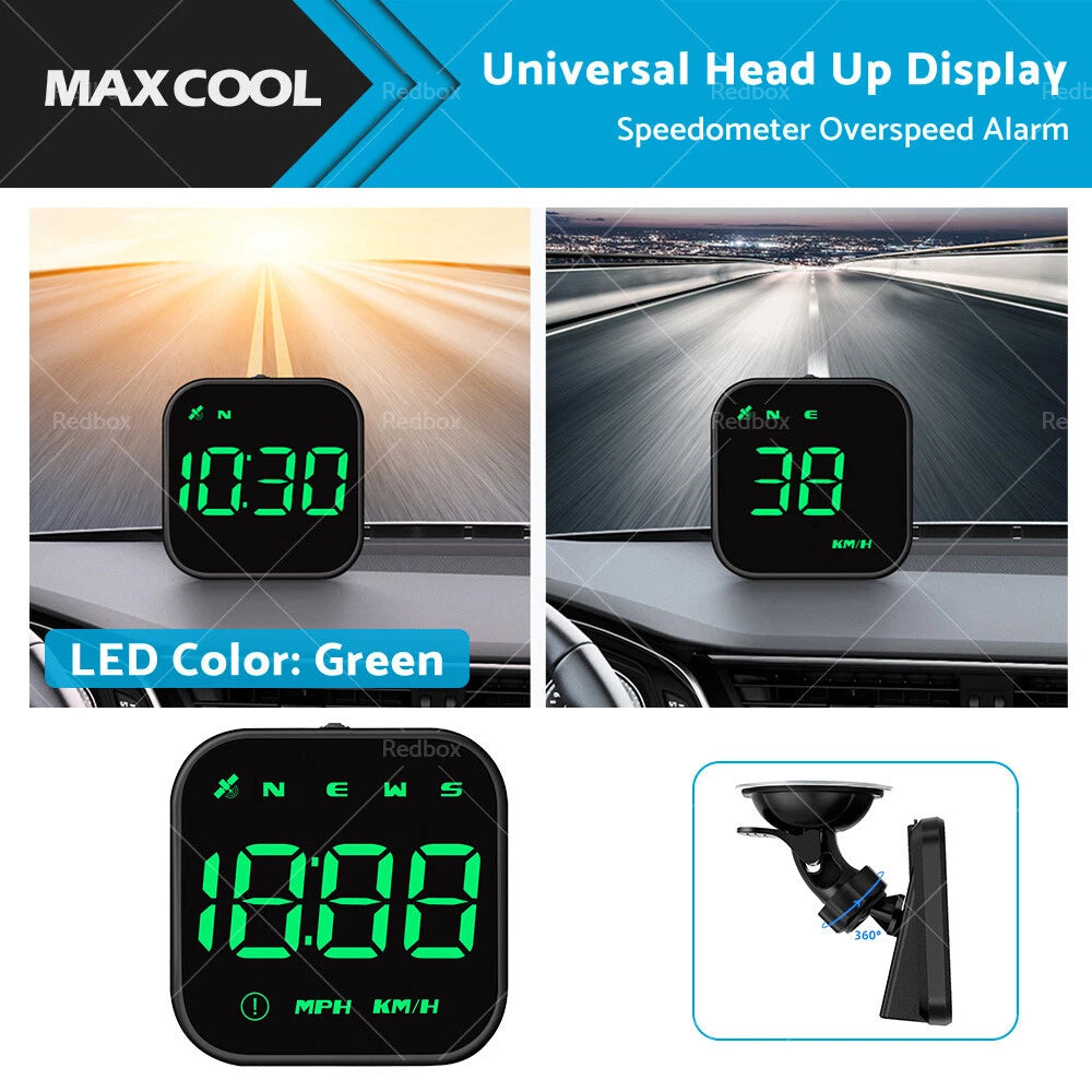 HUD Head Up Display GPS Speedometer for Universal Vehicles (2010–2023)