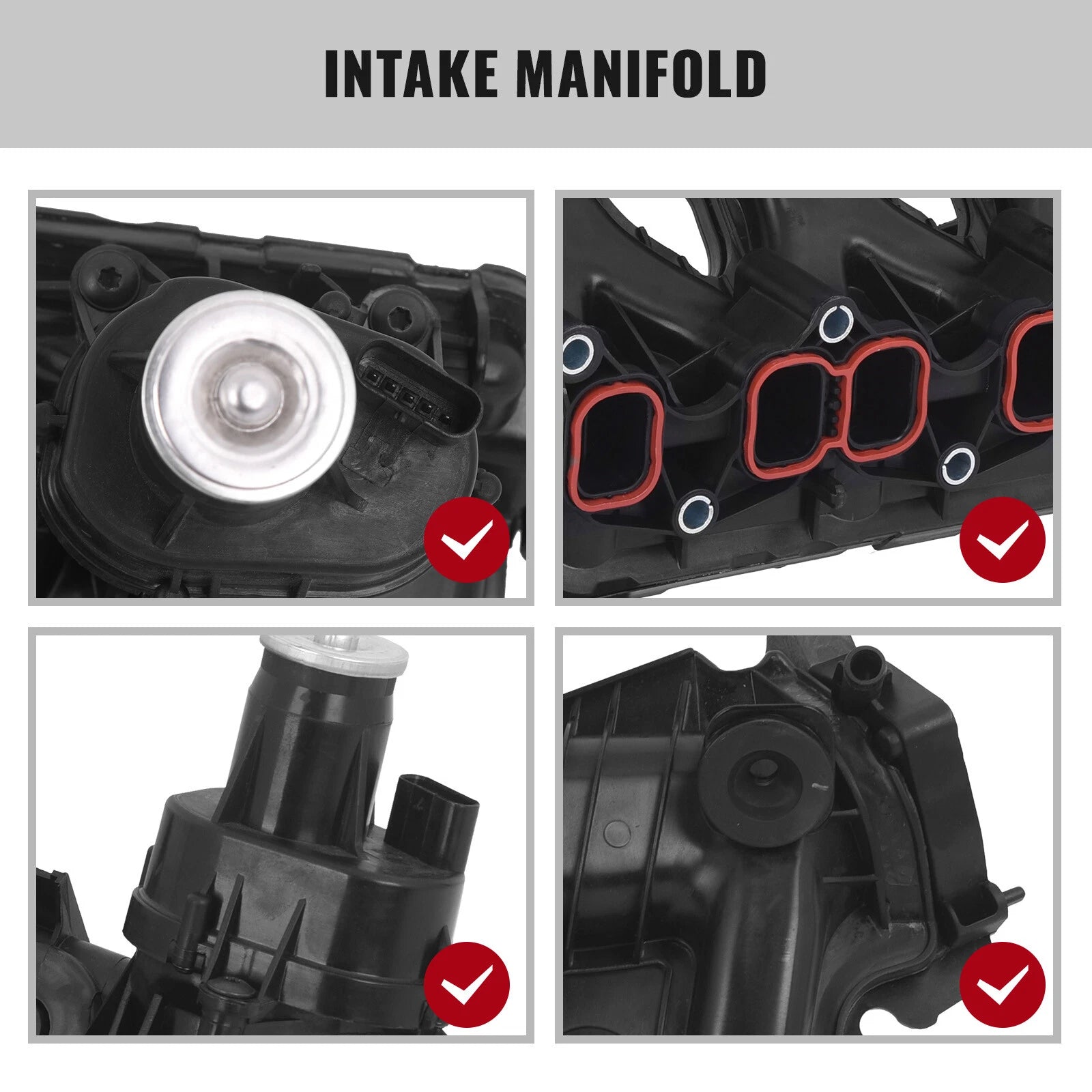 Intake Manifold with Actuator for Mercedes-Benz C250 E250 SLK250 (2012–2015)