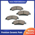 Front Ceramic Brake Pads Kit for Chevy Silverado 1500 GMC Sierra 1500 (2007–2018)