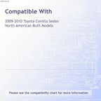 Replacement License Bracket for Toyota Corolla Sedan (2009–2010)