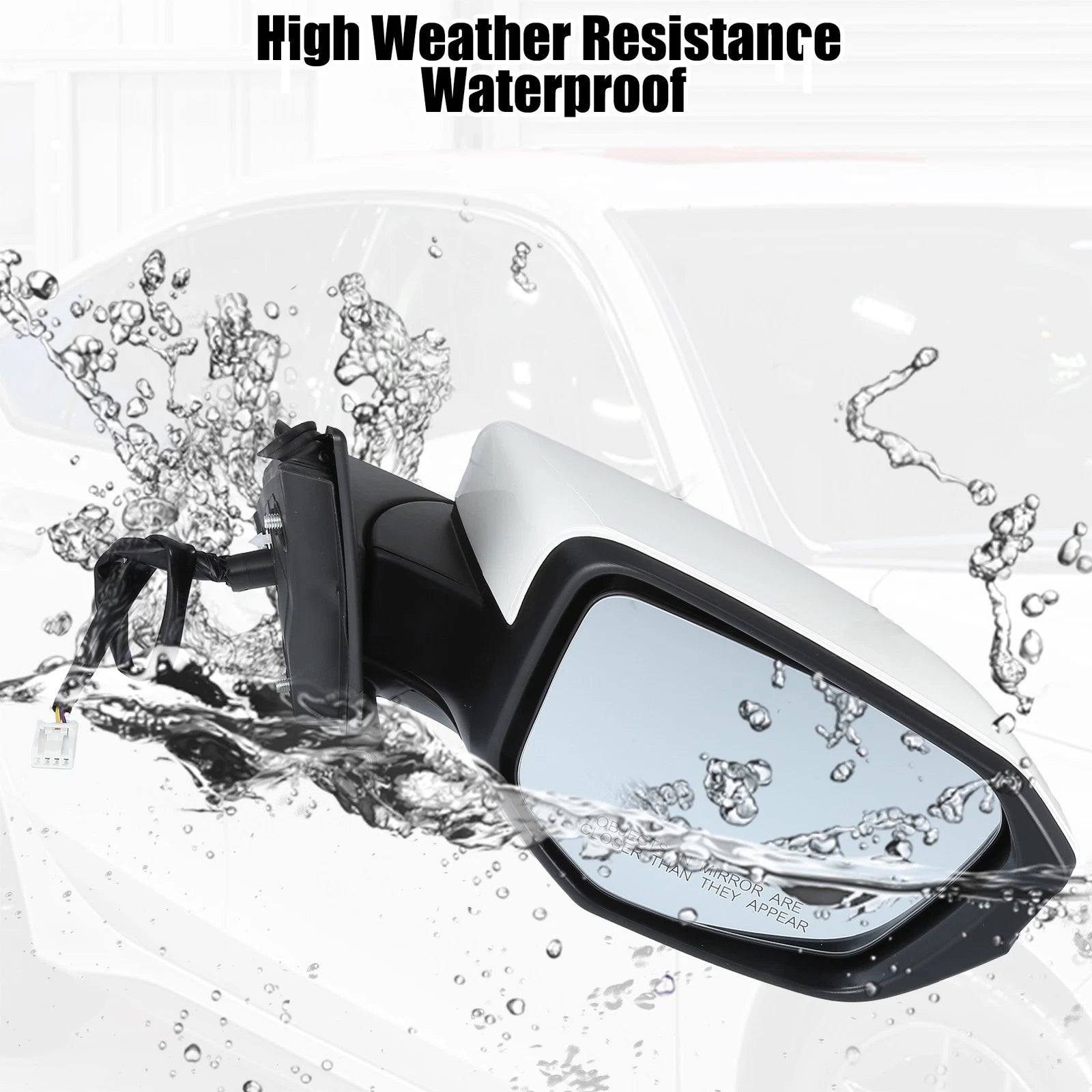 3 Pin Right Side Door Mirror Assembly for Honda Civic (2016–2021)