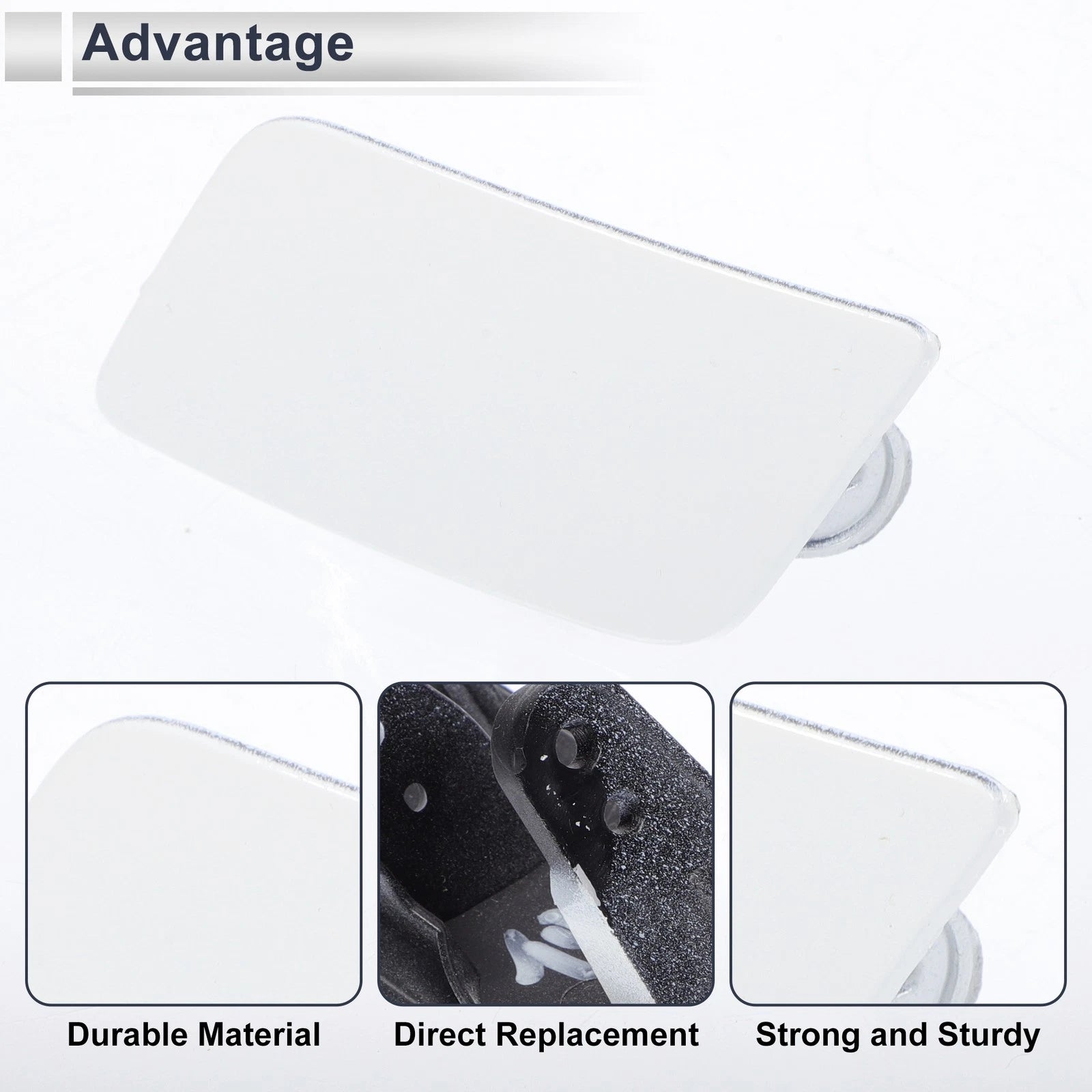 Headlight Washer Nozzle Cover Cap for BMW 335i GT (2012–2015) - White