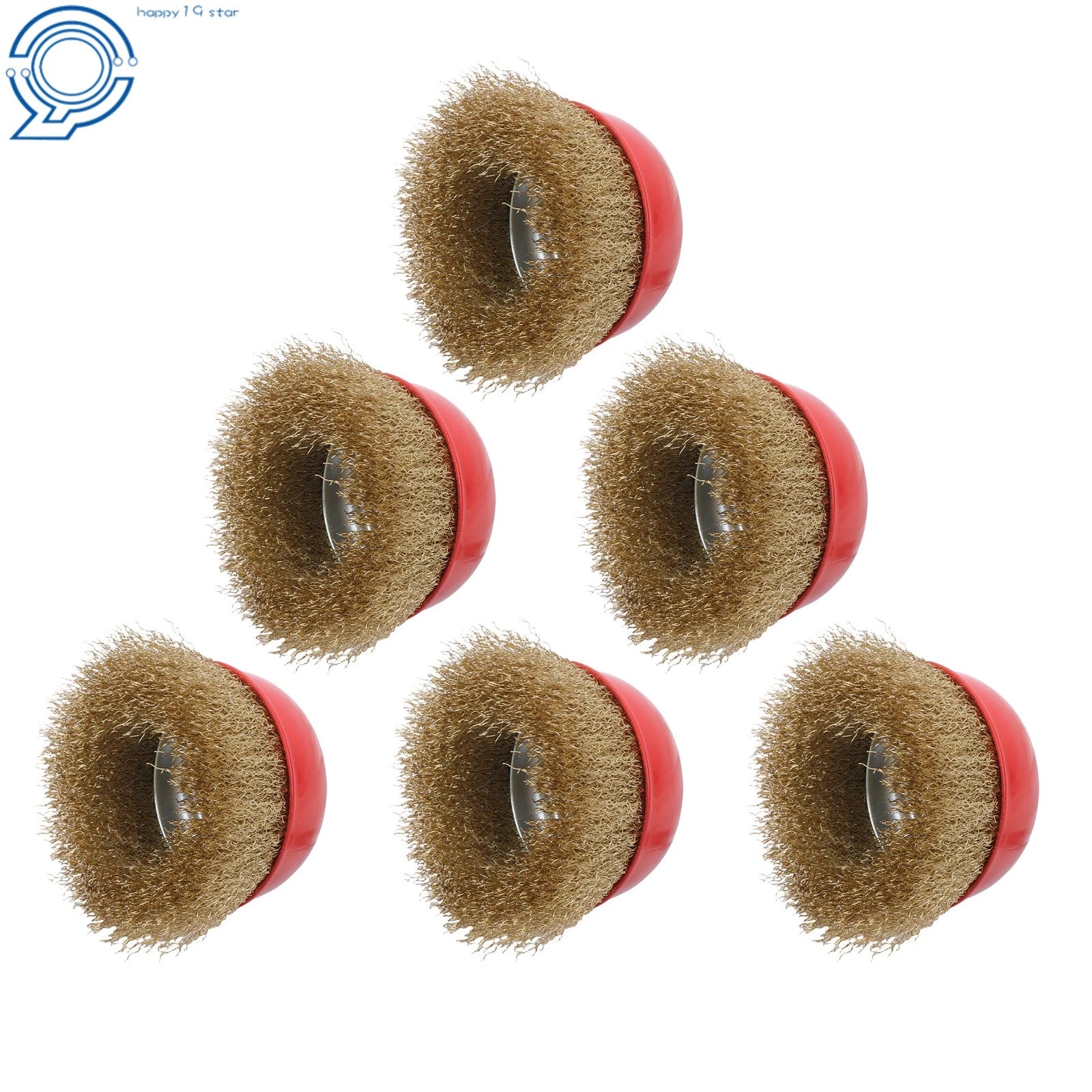 Set of 4 Crimped Wire Cup Wheel Brushes for Grinders