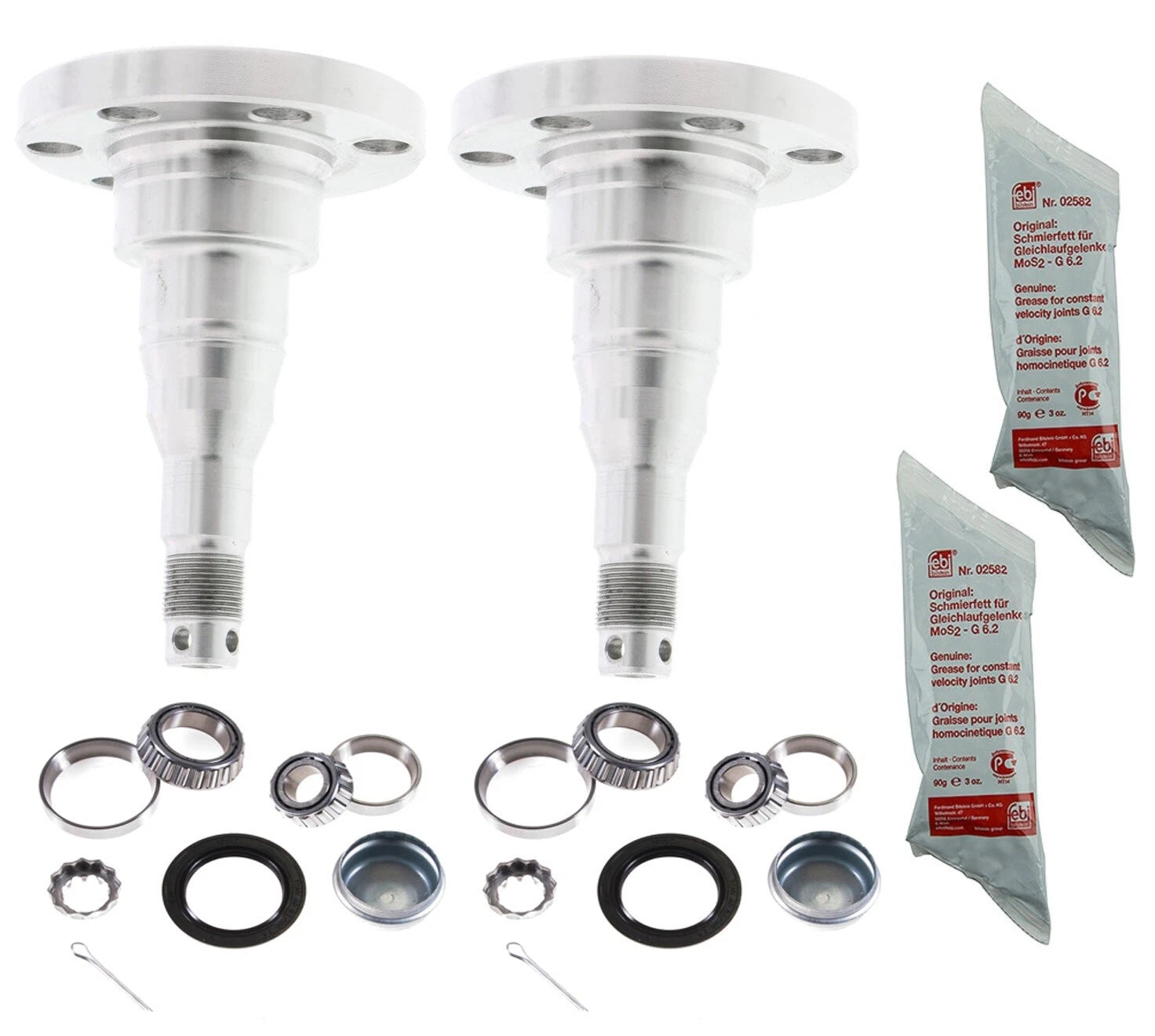 OEM Rear Wheel Bearings & Stub Axles Kit for VW Golf, Audi 4000 (–)