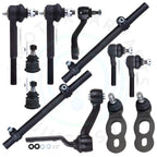 Set of 12 Front Lower Ball Joints & Outer Tie Rods for Ford Crown Victoria (1995–2002)