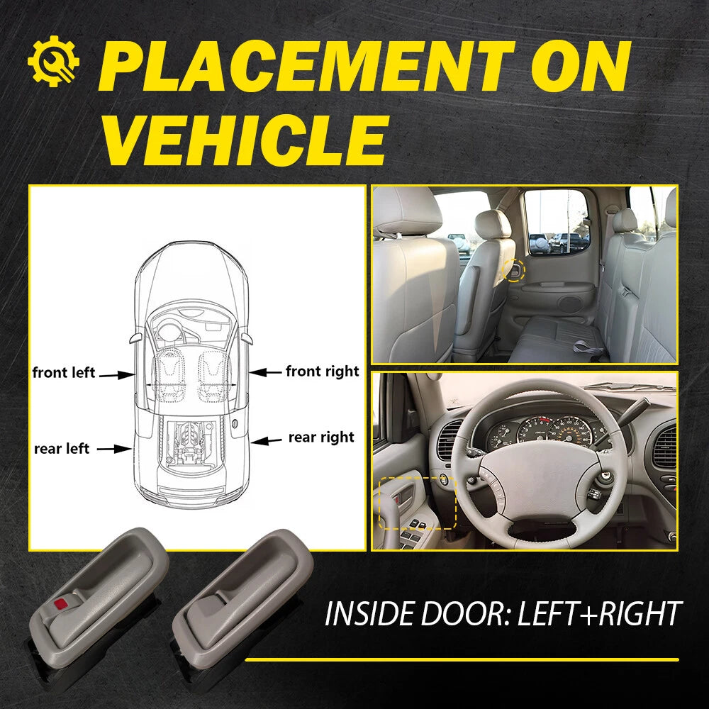 Interior Door Handle & Bezel Set for Toyota Tundra (2007–2021) Beige