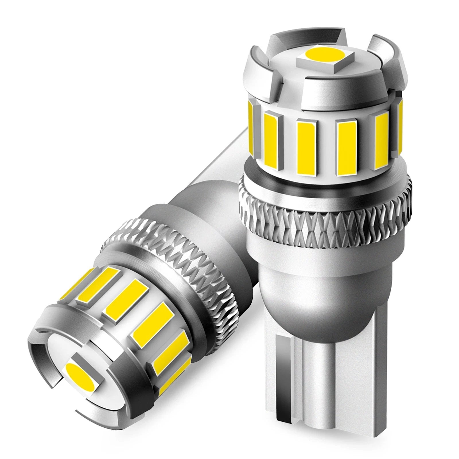 2X AUXITO T10 LED License Plate Light Bulbs 6000K White 168 2825 194