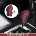 1 Pc Gear Shift Knob Cover for Nissan Maxima (2016–2023) Red Faux Leather