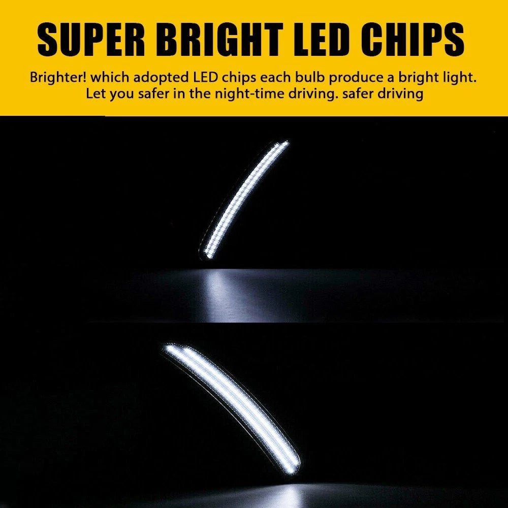 16Pcs LED Side Marker Lights w/ Harness for Dodge Charger (2015–2022)