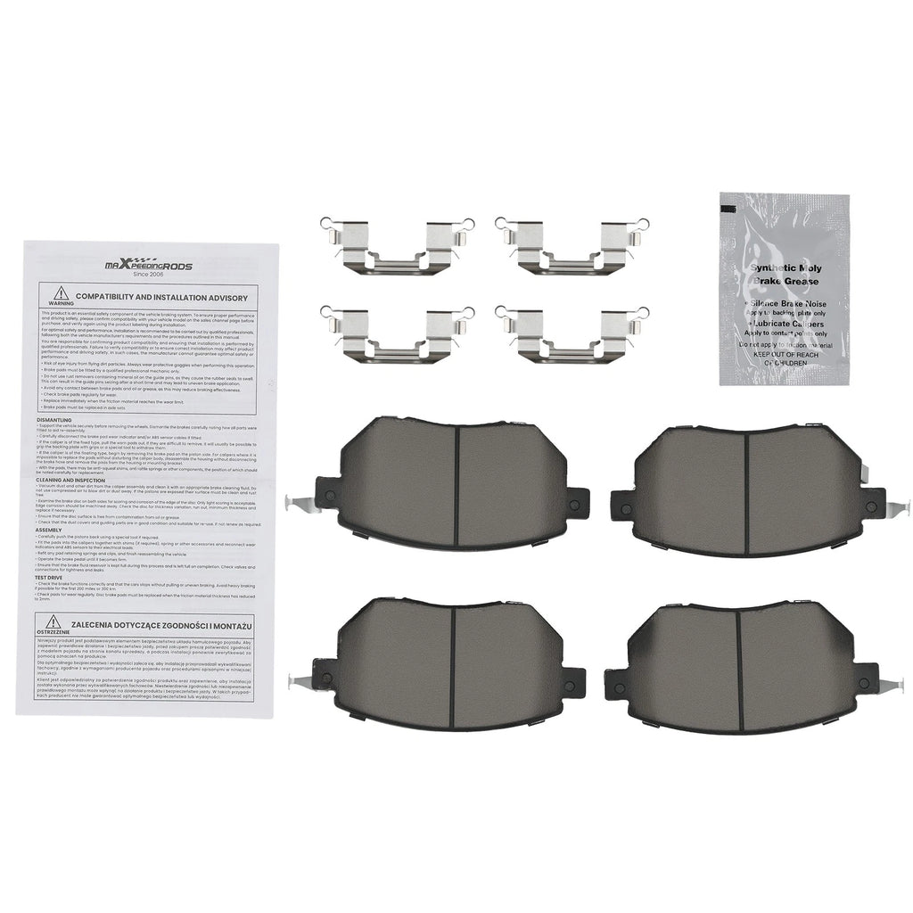 Front Ceramic Brake Pads Set for Nissan Altima/Maxima (2004-2006)