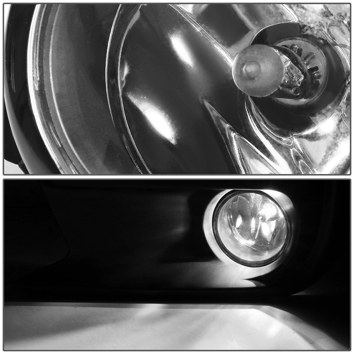 Pair of Clear Lens Fog Lights with Bezels & Switch for Subaru WRX (2018–2019)