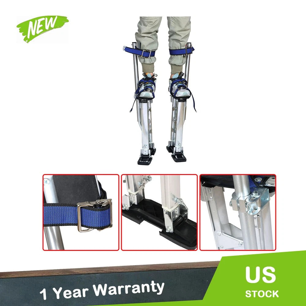 Adjustable Aluminum Alloy Drywall Stilts for Painters (18"-30")
