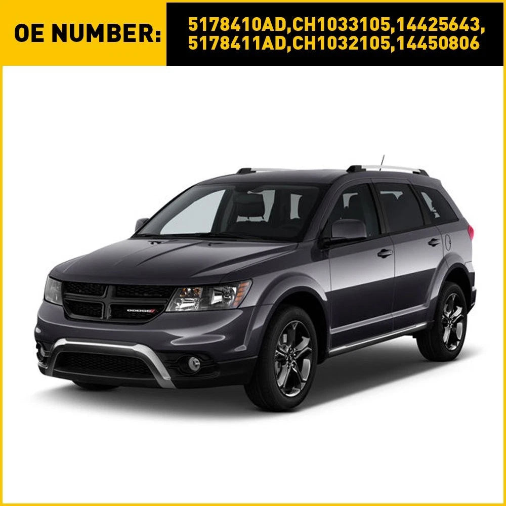 Pair Front Bumper Bracket Support for Dodge Journey (2009–2020)