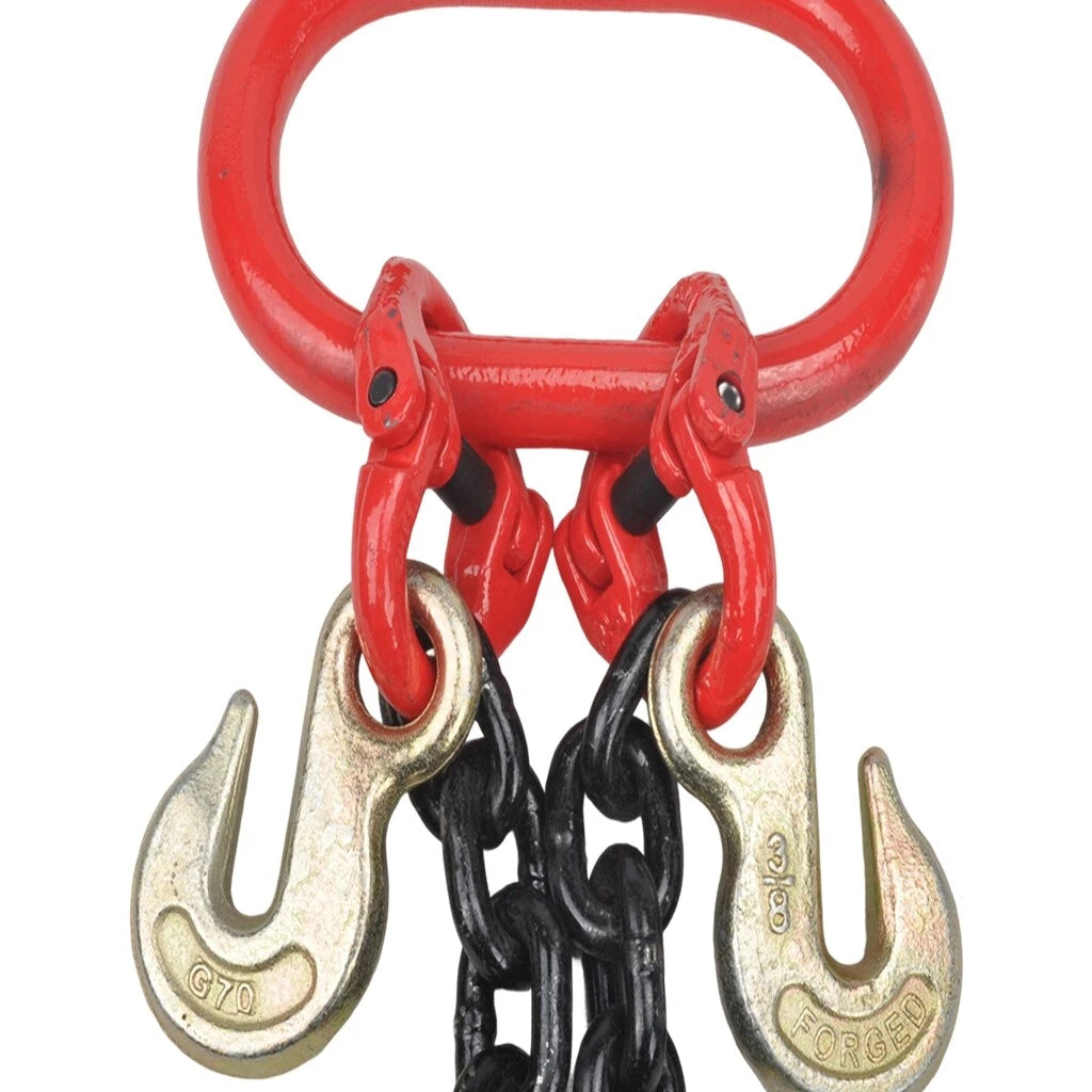 Tow Recovery Chain Set for G80 (7100 lbs, 3/8" x 3', 15" J-Hook)