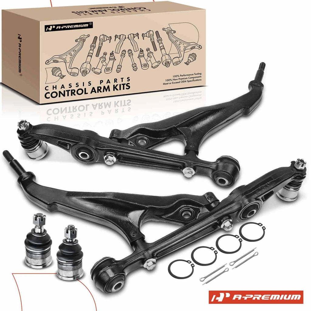 Set of 4 Front Lower Control Arms & Ball Joints for Honda Civic (1992–1995)
