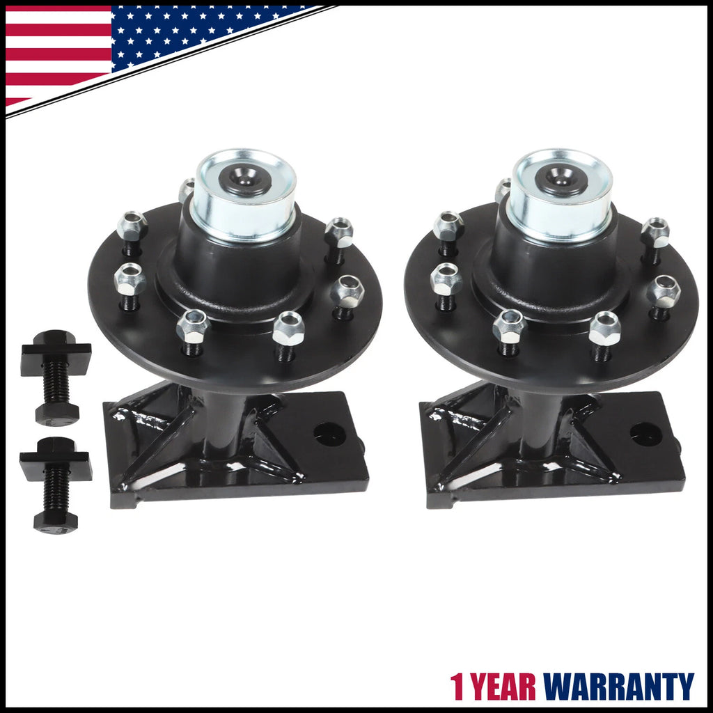 8x 6.5 Lug Shipping Container Wheels & Bolt-on Spindle Kit