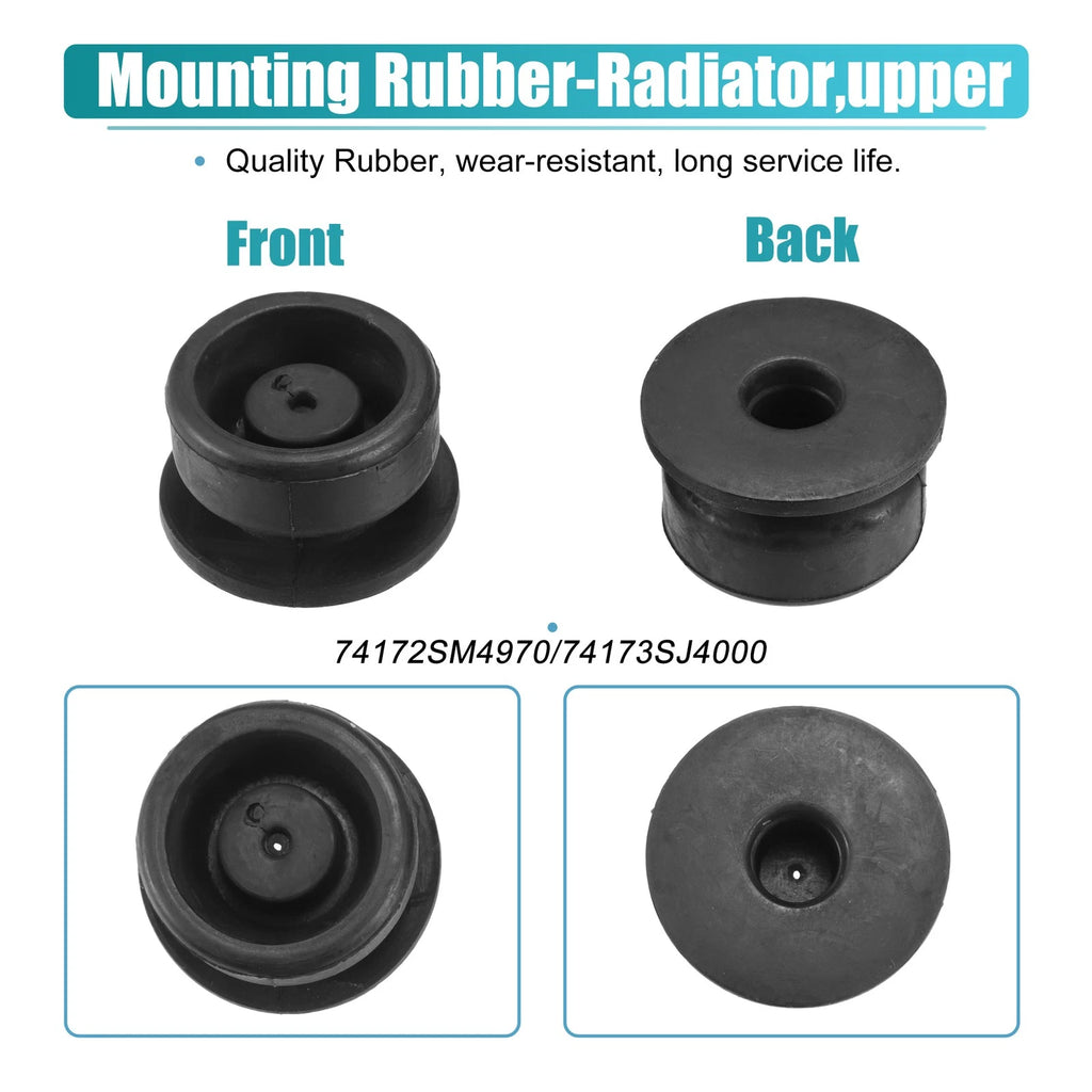 Set of 2 Radiator Mount Insulators for Honda Accord (No. 74172SM4970/74173SJ4000)