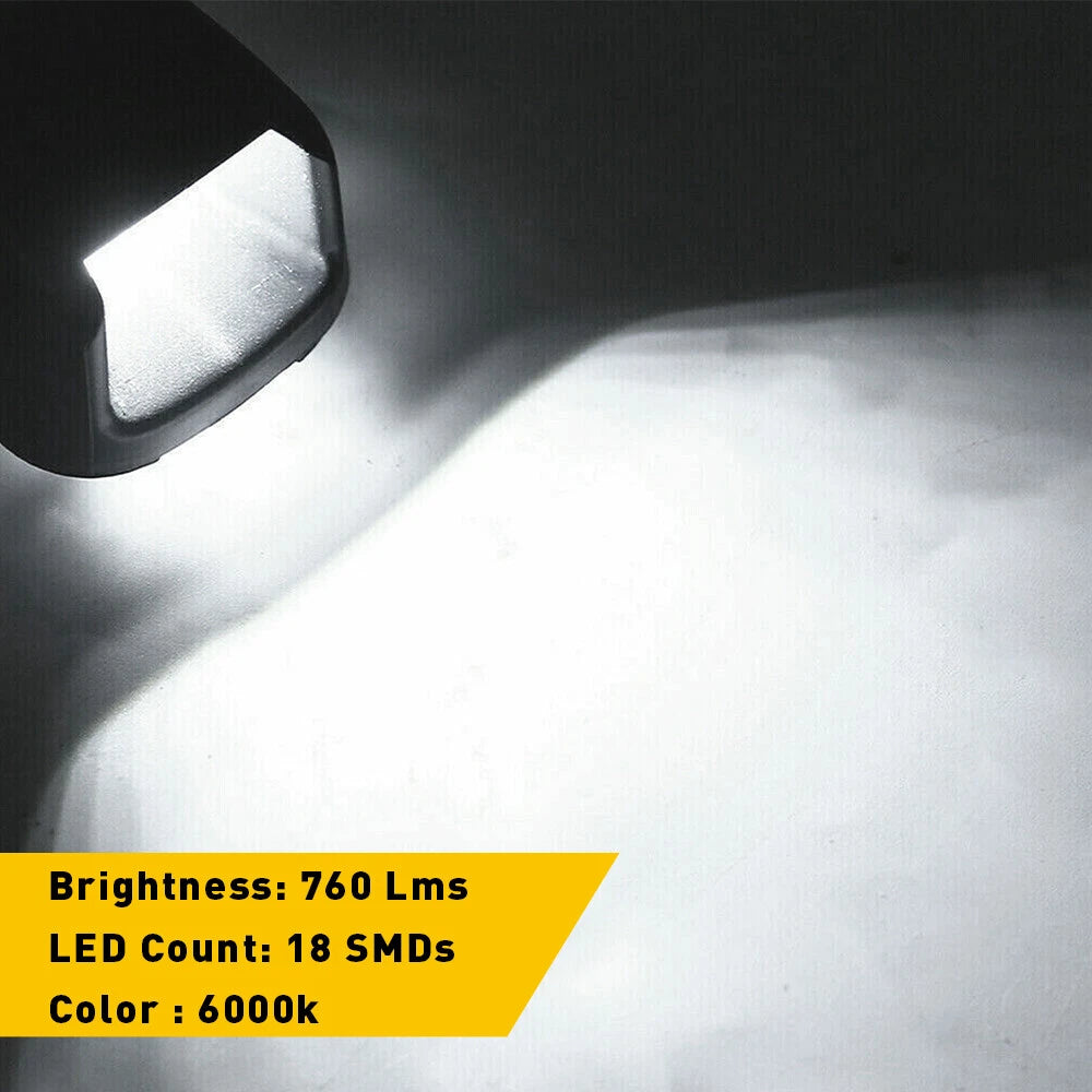 2X LED License Plate Light for Nissan Navara D40 Frontier (2006–2019)