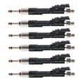 Set of 6 Fuel Injectors Bosch 62825 for BMW 335i 535i 740i (F10 F30 F32 E92)