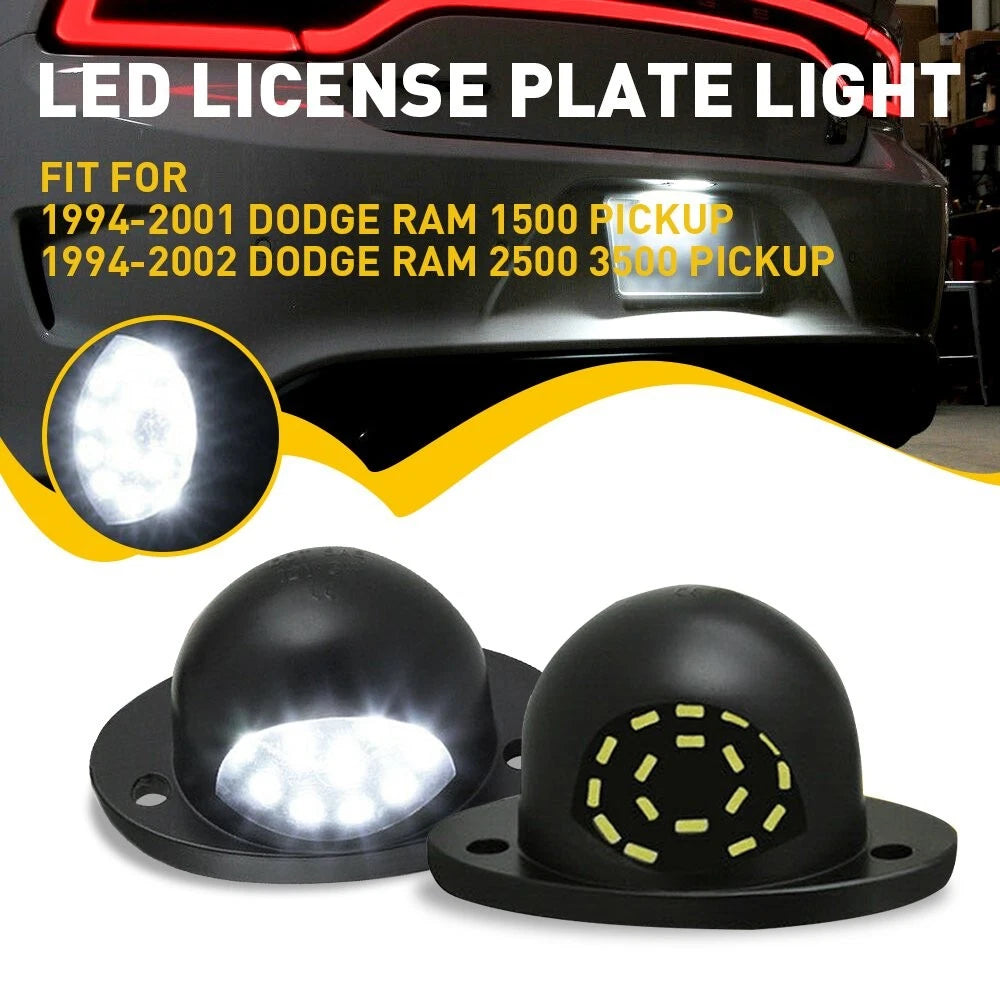 5500K LED Light Plate License Assembly for Dodge Ram 1500 2500 (2003–2018)
