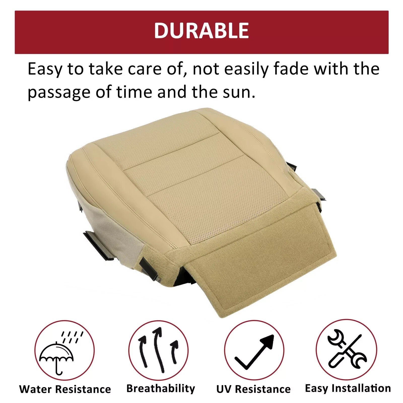 Driver Bottom Seat Cover for Jeep Grand Cherokee (2011–2016)