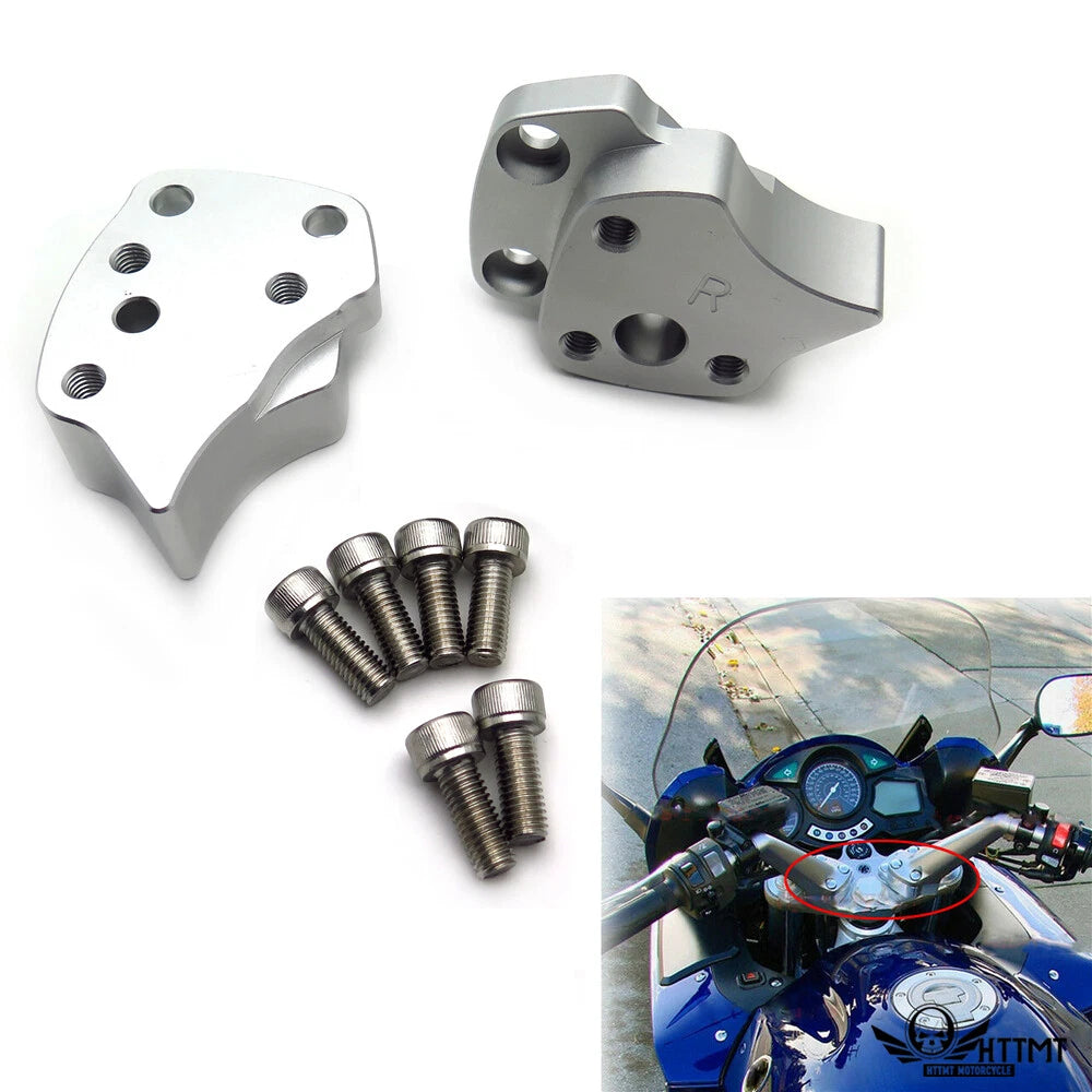 1" Billet Handlebar Riser Spacers Kit for Yamaha FJR1300 (2001–2005)