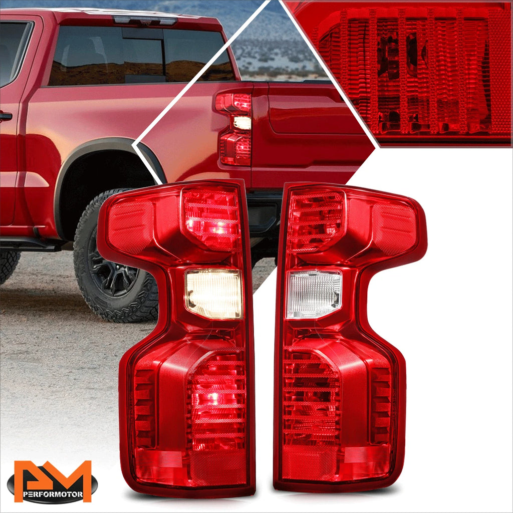 Red Lens Rear Tail Brake Light Stop Lamp for Silverado 1500 2500HD 3500HD (2019–2024)