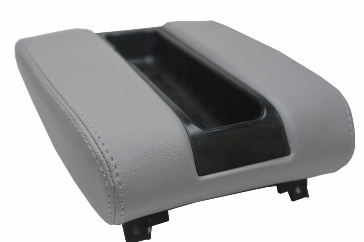 Leather Center Console Lid Armrest Cover for BMW E39 (1997–2003) Gray