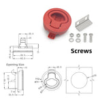 Plastic Push Lock for RV Door Lock (Motorhome, Camper, Van, Boat)
