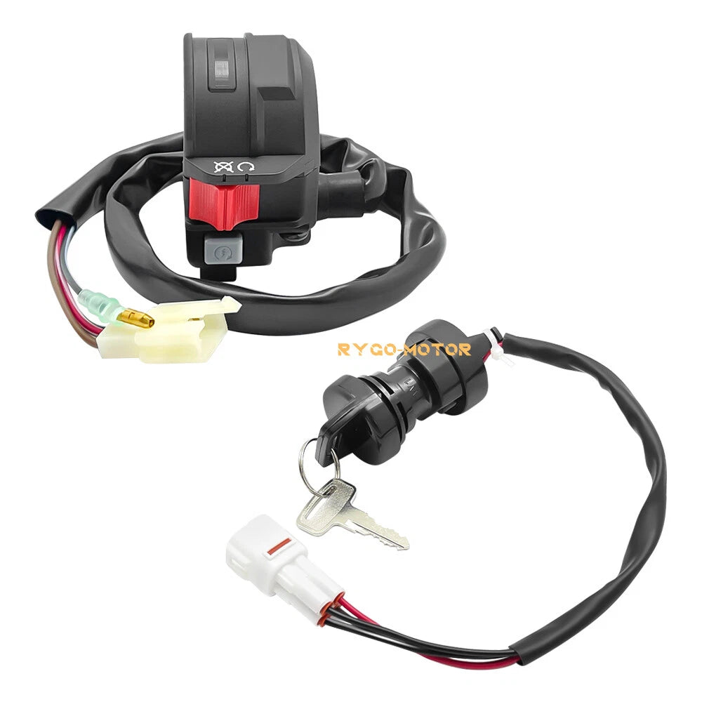 Start Stop Switch & Ignition Key Switch for Yamaha Raptor/Grizzly/Badger (80–50)