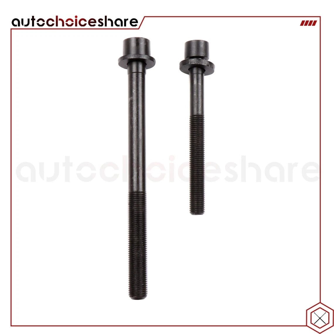 Set of 10 Head Bolts for Hyundai Elantra, Tiburon, Kia Spectra5 (1996–2012)