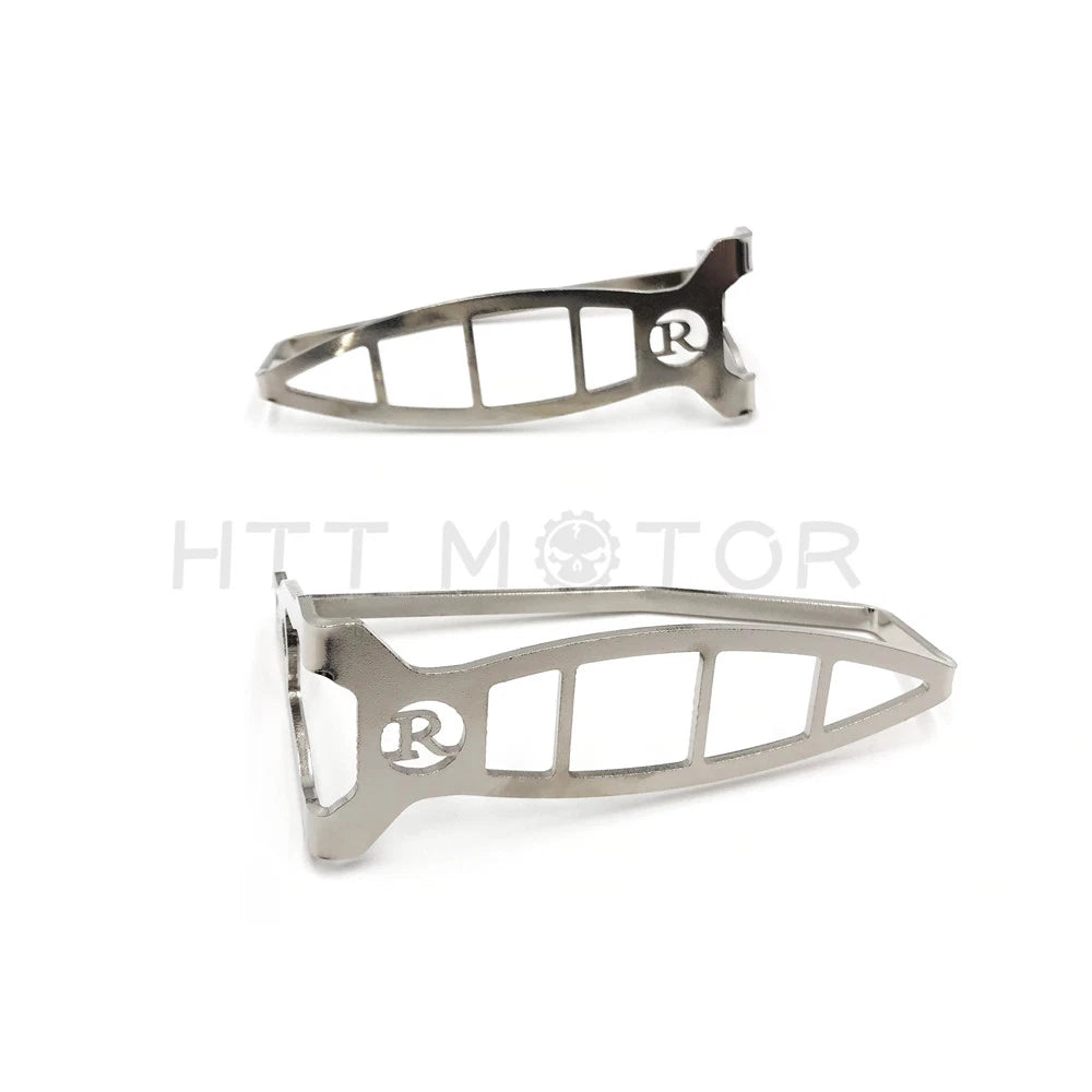 2X Silver Turn Signal Light Grill Protector Guard for BMW R nine T (2014–2015)
