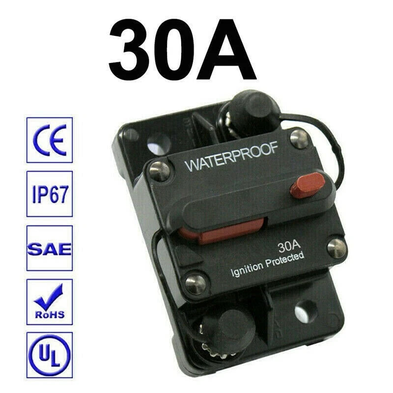 30A/300A Circuit Breaker Fuse Holder for Audio Systems