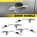 4X Chrome Outside Door Handle for Acura MDX (2007–2013) EV