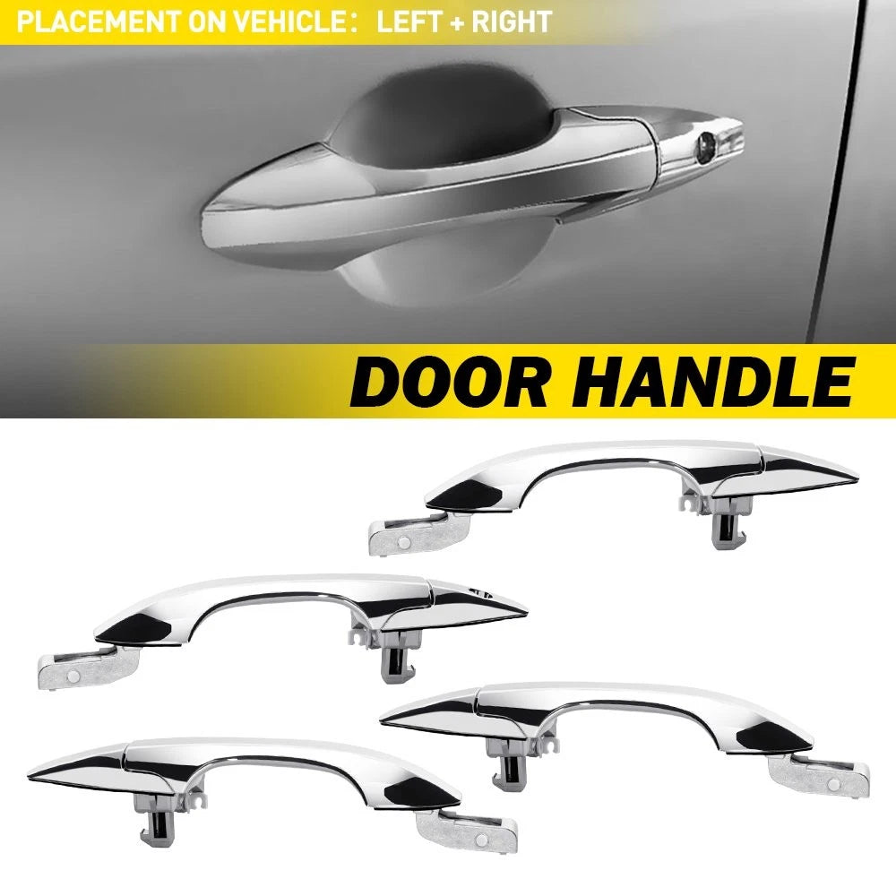 4X Chrome Outside Door Handle for Acura MDX (2007–2013) EV