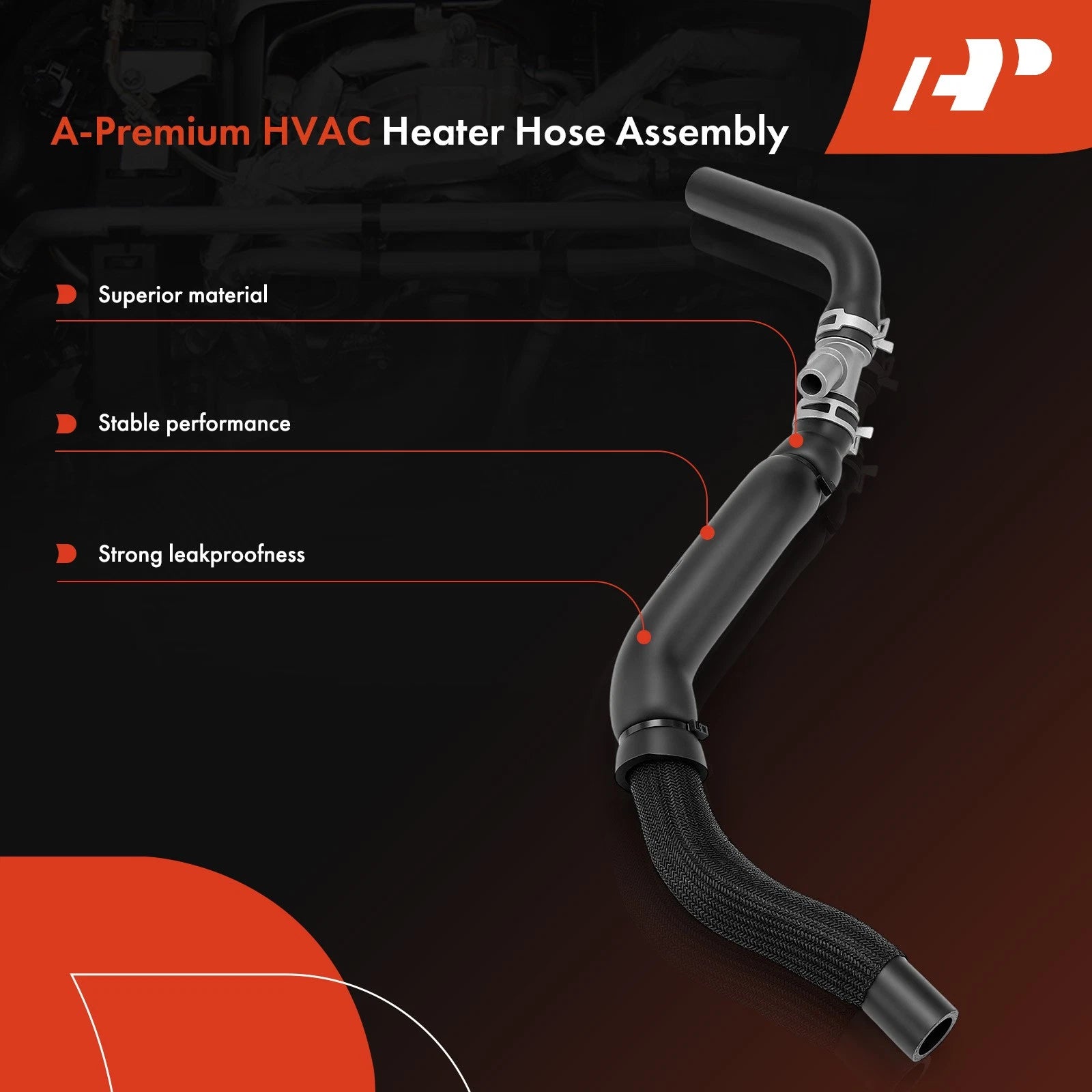 HVAC Heater Hose Assembly for BMW 528i, 530i (2009–2013)