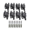 NGK Ignition Coil & 8 Ruthenium Spark Plugs Kit for H3T Savana 2500 3500 Yukon (2006–2013)
