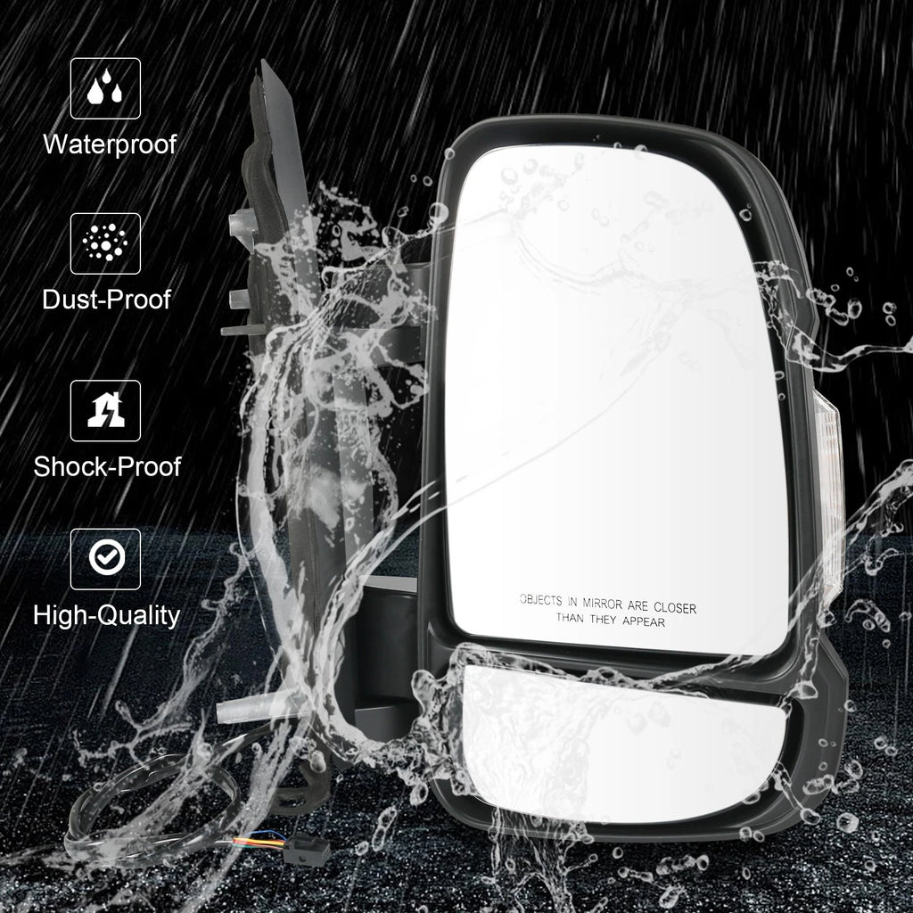 Right Side Mirror for Ram ProMaster 1500 2500 3500 (2014-2021) with Signal Light