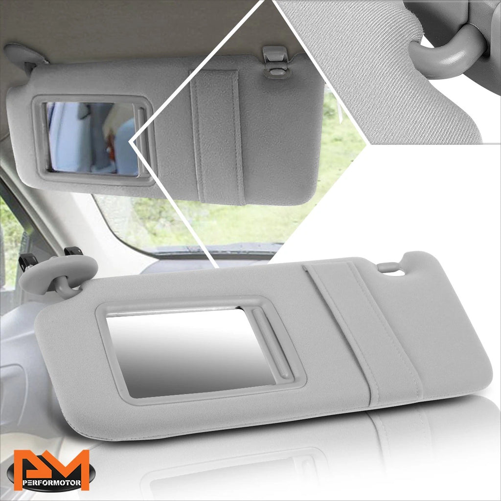 OE Style Driver Side Sun Visor for Toyota Camry (2007–2011) w/Mirror Grey